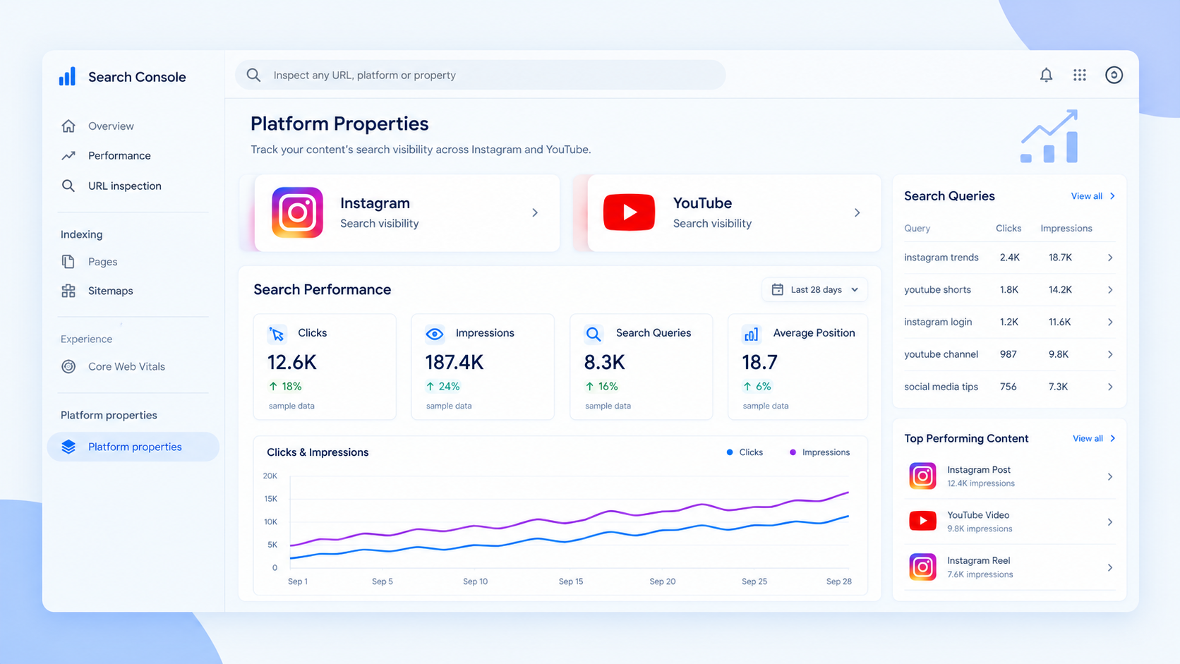 instagram-youtube-search-console-dashboard